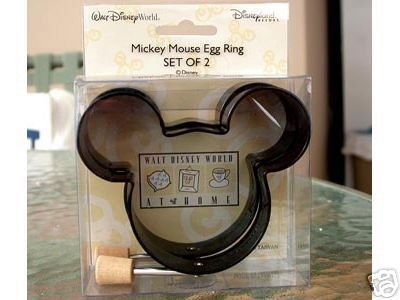 Set Of 2 Mickey Mouse Icon Silhouette Egg/Pancake Rings (Walt Disney World Exclusive)