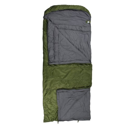 10T Kenai Green Sac de couchage couverture Vert/Gris 235 x 100 cm