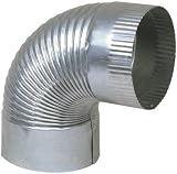 6 24GA Galv Corr Elbow