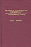 Review Greenwood Press  / Corporate Responsibility and Legitimacy: An Interdisciplinary Analysis (Contributions in Philosophy)