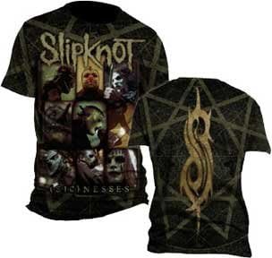 SLIPKNOT -- SICKNESS -- 2-SIDED MENS TEE (M)
