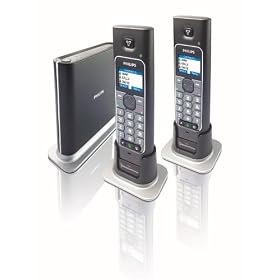 Philips VOIP4332S - Cordless phone / USB VoIP phone - DECT - Windows Live Messenger + 1 additional handset(s)