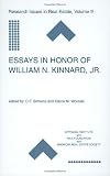 Essays in Honor of William N. Kinnard, Jr. (Research Issues in Real Estate)