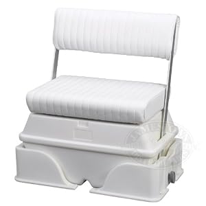 Moeller Deluxe Removeable Swing Back Cooler or Livewell Boat Seat (72-Quart, 38.5 x 19 x 33.75) by