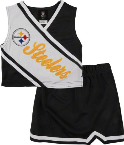 Pittsburgh Steelers Girl's 4-6 Two-Piece Cheerleader Set