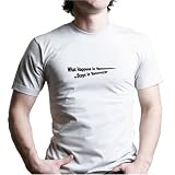 WHAT HAPPENS IN VANCOUVER, STAYS IN VANCOUVER T-Shirt - 100% Fine Jersey Combed Cotton Unisex T-Shirt - Sweat Shop Free