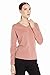 MIUK Women's 100% Cashmere Sweater Basic Slim V-Neck Long Sleeve Pullovers