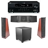 Yamaha RX-V665BL Home Theater System Bundle with MartinLogan Speakers