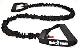 Red Tube Band Shielded with Nylon Sheath by Body Bands | Attached Handle Ends | Medium Resistance | 48