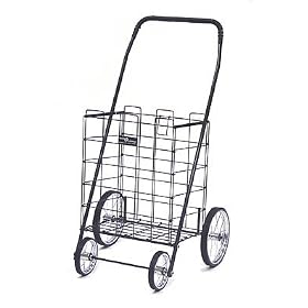 <b>Folding Grocery Cart - Black - Laundry Cart - (Black)</b>