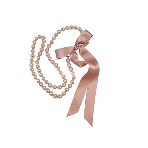 Liz Claiborne 1185 Pearl and Ribbon Belt