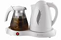 Russell Hobbs RHTT8W 1-2/3-Liter Electric Kettle with Glass Carafe and Tea Tray