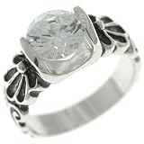 Sterling Silver Round Cut Cz Right Hand Solitaire Ring