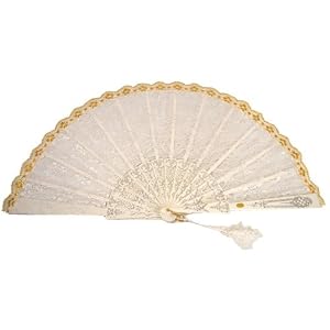 Marie Antoinette Oversized Fan in Black or White