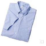Van Heusen Short Sleeve 60/40 Oxford Dress Shirt - (0663VH)