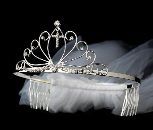 Communion Veil with Cross Detail