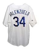 Fernando Valenzuela Autographed/Hand Signed Los Angeles Dodgers White Majestic Jersey