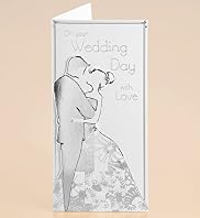 Silver Die Cut Couple Wedding Card