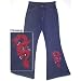 Embroidered Dragon- Bell Bottom Jeans - Small