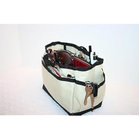 Kwiki Purse Insert Organizer KHAKI Medium by BagnBasket