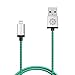 Apple iPhone 6 Charger, F-color&trade 3ft Nylon Braided 8 pin to USB SYNC Cable Charger Cord for Apple iPhone 6 6 Plus 5 5s 5c, iPad Air 2 mini, iPod 5 and more( Compatible with iOS 8 ) Silver