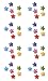 Stars Cakes, Cupcakes, Cookies - Rainbow Star Shaped Hard Sugar Decorations (48 pcs)