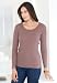 Jessica London Plus Size Ribbed Cotton Scoopneck Sweater