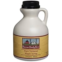 Brown Family Farm Pure Vermont Maple Syrup, 16-Ounce Jugs (Pack of 2)