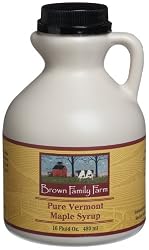Brown Family Farm Pure Vermont Maple Syrup, 16-Ounce Jugs (Pack of 2)