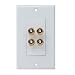 JobSite WP-4/5W Four-Connector Wallplate System