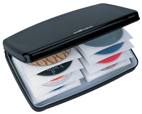 CD Steel Case Black Holds 60