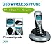 Cordless Phone for Skype USB-W1DL Voip Internet Phone Vista Compatible Skype certified