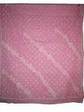 Indian Sari White Hand Embroidery Pink with Blouse Cotton Fabric