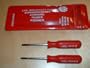 Mac Tools 2 Piece Mini Pocket Clip Screwdriver Set in Plastic Pouch