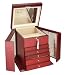 Jewelry : Extra Large Ladeis Chest 5-Drawers & Top Multi Purpose Jewelry Tray