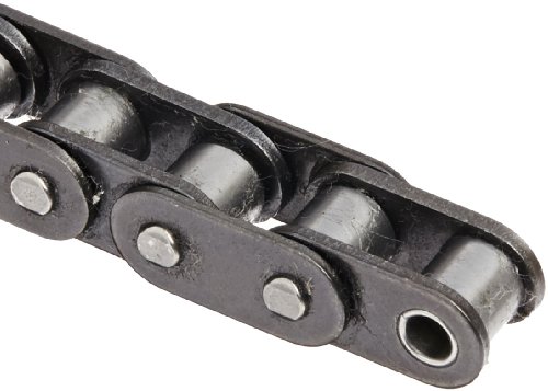 Tsubaki RF06BRB British Standard Roller Chain, Single Strand, Riveted, Carbon Steel, Metric, 06B ISO No., 3/8