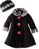Good Lad Baby-Girls Infant Zebra Trimmed Fleece Coat