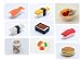 JAPANESE 9PC JAPANESE FOOD SUSHI ASST