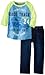 Kids Headquarters Little Boys' Top Width Sandblasted Denim Vintage Race Track