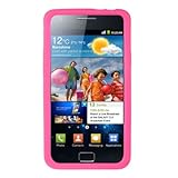 Samsung Galaxy 2 / i9100 Silicone Cover Gel Skin Case - Hot Pink