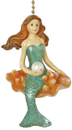 Coastal Mermaid Siren of Pull Chain