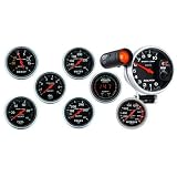 Auto Meter 3348M Sport-Compact Short Sweep Electric Oil Temperature Gauge by Auto Meter