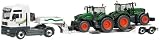 Schuco 452270900 - MAN TG-A mit 2x Fendt, Langendorf Tieflader beladen mit 2x Fendt Vario 936, 1:87
