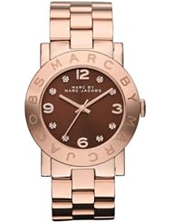 Marc Jacobs Amy Brown Dial Rose Gold-plated Ladies Watch MBM3167