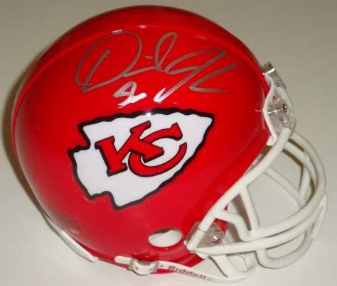 Autographed Derrick Johnson Mini Helmet - Kansas City Chiefs - Autographed NFL Mini Helmets