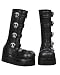 Gothic Strapped Latex Boot Covers