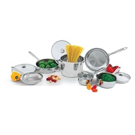 Wolfgang Puck Stainless Steel 10 Piece Cookware Set