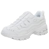 Skechers Womens Energy 2 - Flings Slip-On Sneaker,White/Silver,8.5 M