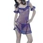 Womens Sexy Lingerie: Sexy Transparent Chemise & G-String / Panties Set (Size: one size fits all)