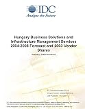Review IDC Research  / Hungary Business Solutions and Infrastructure Management Services 2004-2008 Forecast and 2003 Vendor Shares
